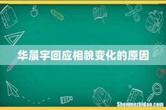 华晨宇回应相貌变化的原因