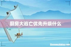 厨房大逃亡优先升级什么