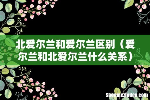 爱尔兰和北爱尔兰什么关系 北爱尔兰和爱尔兰区别