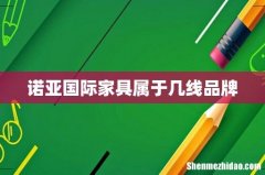 诺亚国际家具属于几线品牌