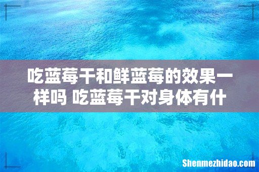 吃蓝莓干和鲜蓝莓的效果一样吗 吃蓝莓干对身体有什么好处