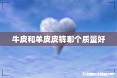 牛皮和羊皮皮裤哪个质量好