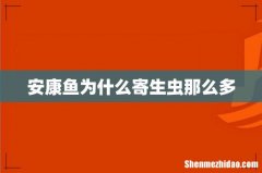 安康鱼为什么寄生虫那么多