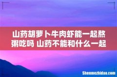 山药胡萝卜牛肉虾能一起熬粥吃吗 山药不能和什么一起吃