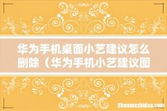 华为手机小艺建议图标怎么删除 华为手机桌面小艺建议怎么删除