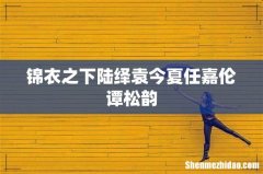 锦衣之下陆绎袁今夏任嘉伦谭松韵
