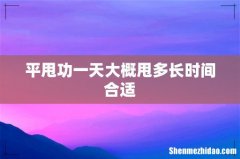 平甩功一天大概甩多长时间合适