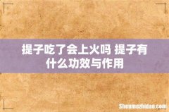 提子吃了会上火吗 提子有什么功效与作用