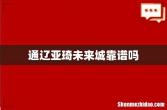 通辽亚琦未来城靠谱吗