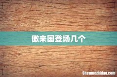 傲来国登场几个