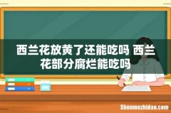 西兰花放黄了还能吃吗 西兰花部分腐烂能吃吗