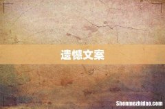 遗憾文案