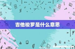 吉他梭罗是什么意思