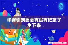 华胥引刘萋萋有没有把孩子生下来