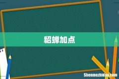 貂蝉加点