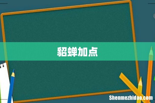 貂蝉加点