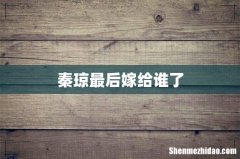 秦琼最后嫁给谁了