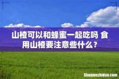 山楂可以和蜂蜜一起吃吗 食用山楂要注意些什么？