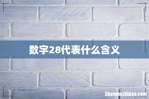 数字28代表什么含义