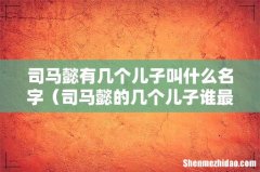 司马懿的几个儿子谁最厉害 司马懿有几个儿子叫什么名字