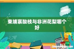 柬埔寨酸枝与非洲花梨哪个好