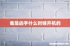 谁是凶手什么时候开机的