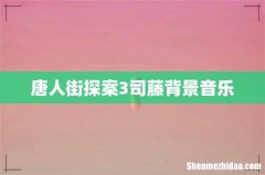 唐人街探案3司藤背景音乐