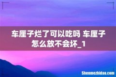 车厘子烂了可以吃吗 车厘子怎么放不会坏_1