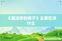 《魔法师的帽子》主要在讲什么