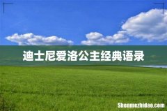 迪士尼爱洛公主经典语录