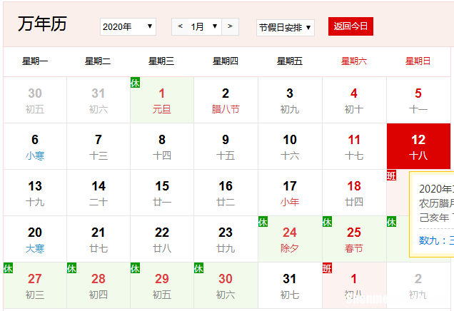 12月对应农历是多少号 12月对应农历是多少号呢