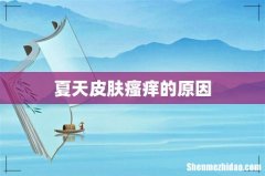 夏天皮肤瘙痒的原因