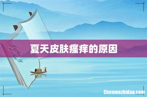 夏天皮肤瘙痒的原因