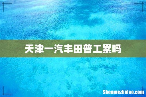 天津一汽丰田普工累吗