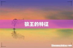 狼王的特征