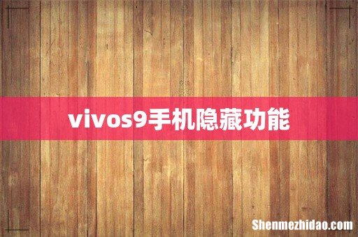 vivos9手机隐藏功能
