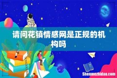 请问花镇情感网是正规的机构吗