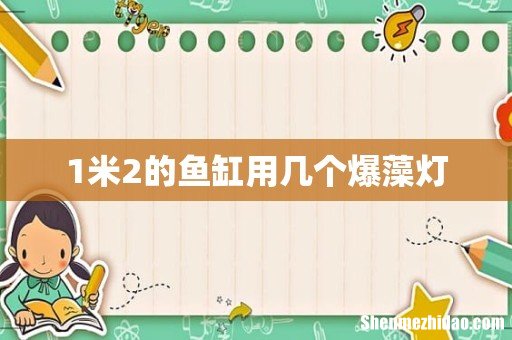 1米2的鱼缸用几个爆藻灯
