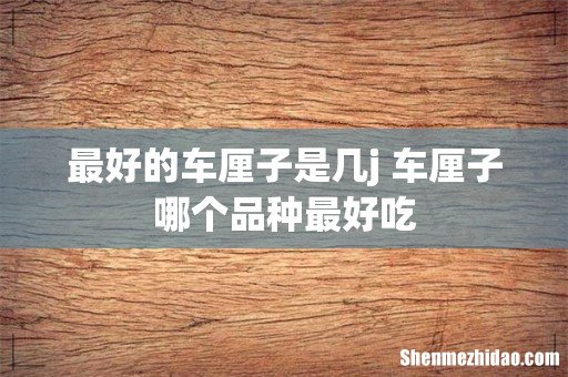 最好的车厘子是几j 车厘子哪个品种最好吃