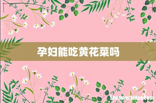 孕妇能吃黄花菜吗