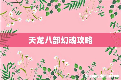 天龙八部幻魂攻略