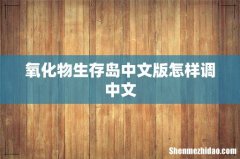 氧化物生存岛中文版怎样调中文