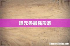 噬元兽最强形态