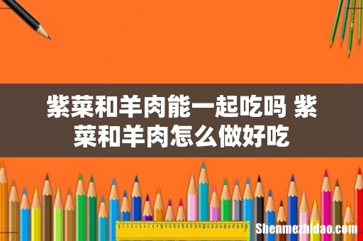 紫菜和羊肉能一起吃吗 紫菜和羊肉怎么做好吃