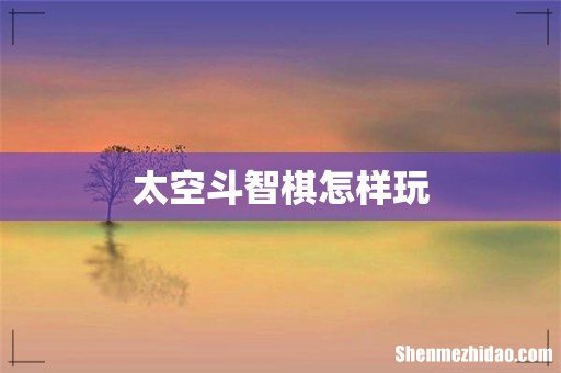 太空斗智棋怎样玩