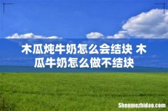 木瓜炖牛奶怎么会结块 木瓜牛奶怎么做不结块