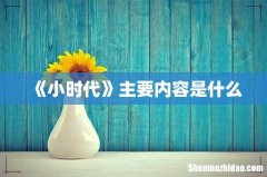 《小时代》主要内容是什么
