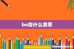 bo指什么意思