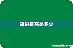 胡进身高是多少