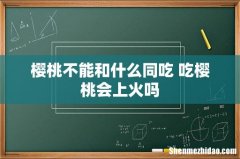 樱桃不能和什么同吃 吃樱桃会上火吗